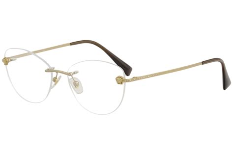 cheap gold versace eyeglasses|versace rimless glasses.